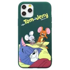 トムとジェリー 原画 iPhone13Proケース 各サイズあり♪ グリーン