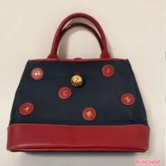 NINA RICCI 　ニナリッチ　ハンドバッグ　ネービー　レッド　FB-352