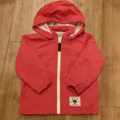 DOUBLE.B フード付き赤ブルゾン 90cm