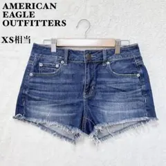 アメリカンイーグル デニム ショートパンツ XS相当 カットオフ 小さいサイズ