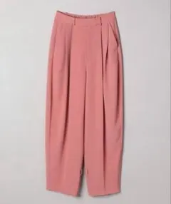 JEANASIS (ジーナシス) スソ2wayワイドテーパードパンツ　ピンク