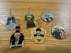 コナン　アクキー　缶バッジ6個セット