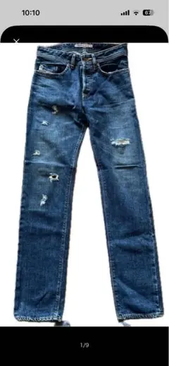 Diesel ダメージ加工 ブルーデニム　限定品