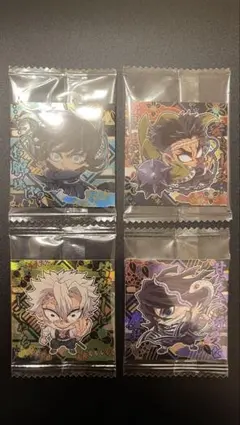 鬼滅の刃 ディフォルメシールウエハース其ノ十四　柱4枚セット