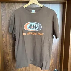 【3連休限定値下】A&W ALL AMERICAN FOOD Tシャツ ブラウン