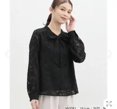 honeys グラシア ブラック レース ブラウス トップス
