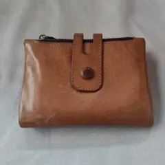 レザー 二つ折り財布 ブラウン