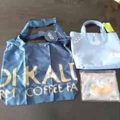 カルディネコバッグ　エコバッグ　ポーチセット