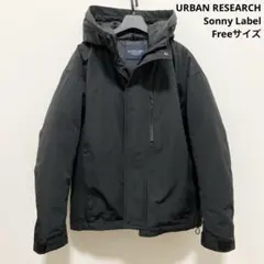 アーバンリサーチサニーレーベル　フーディーダウンジャケット ブラック
