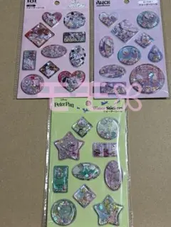 ディズニー　ウォーターシール　セリア　大人気　3点セット