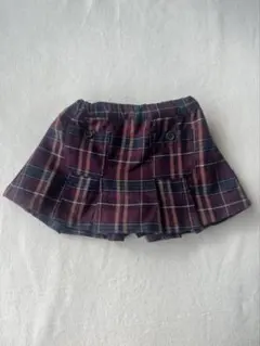 プティマイン プリーツスカート インパン付き 80