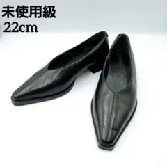 ✨ほぼ新品✨オデットエオディール　ポインテッド　黒　ブイカット　22　フラットのサムネイル