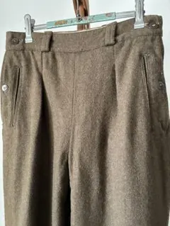 D*読様 フランス軍　ヴィンテージ　ウール　パンツ　ユーロ　グルカ　古着　ミリタ