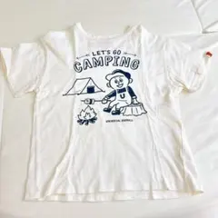 ユニバーサルオーバーオール Tシャツ 130cm アイボリー キャンプTのサムネイル
