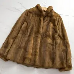 1657 美品✨デミバフミンク コート リアルファー なめし柔らか 毛並み