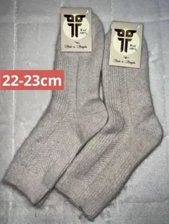 100%羊毛　モンゴルウールソックス　2足セット　暖かい靴下　モンゴル羊毛靴下