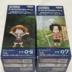 ワンピース　ワーコレ　コレクタブルフィギュア　タンクトップ　ルフィ　エース