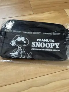 PEANUTS スヌーピーポーチ ブラック　ベージュ