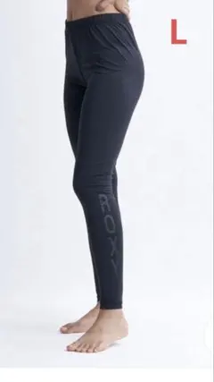 roxy レディース　ラッシュレギンスBBK 黒　L