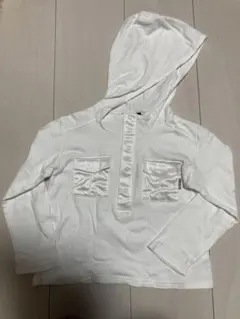 コムサイズム　長袖パーカー　綿100% サイズ100 匿名配送