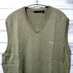 CLUB ROOM 刺繍 ニット ベスト アースカラー USA古着