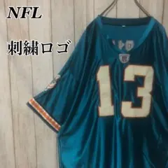 1134 NFL ドルフィンズゲームシャツTシャツ刺繍ロゴアメリカUSA古着