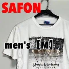 F402【SAFON】半袖プリントTシャツ【M】