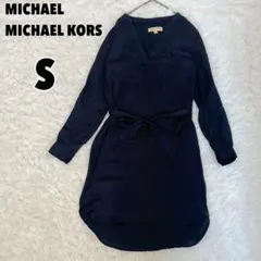 ♥MICHAEL KORS♥ マイケルコース (S) Vネックリボン付ワンピースのサムネイル