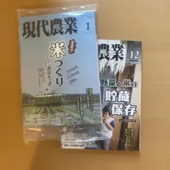 現代農業　2冊セット　2025 12月号　2026 1月号