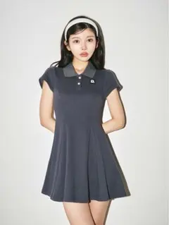 Darich ポロスウェットミニワンピース ネイビー
