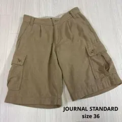 JOURNAL STANDARD カーゴショートパンツ 36 ベージュ　ウールのサムネイル