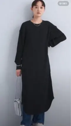 green label relaxingバックヘンリーネックワンピース