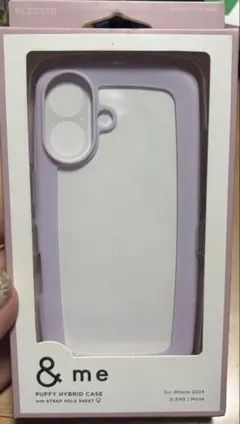 ELECOM &me iPhone 16用 PUFFY HYBRID CASE