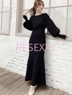 RESEXXY マーメイドニットワンピース オフショル