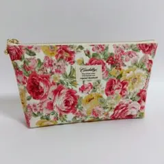 ❁マチ付きファスナーポーチ❁　Elegant　Rose　化粧ポーチ　花柄