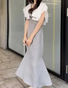 GRL バックリボンマーメイドワンピース