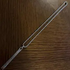 メッセージバー ネックレス シルバーカラー