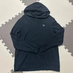【希少】　FRED PERRY フード付きパーカー　ブラック　L