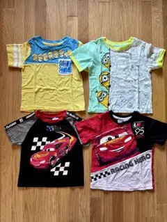 コストコ COSTCO ミニオン & カーズ キッズ 半袖 Tシャツ 4枚セットのサムネイル