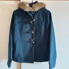 earth music&ecology ダッフルコート L ダークグリーン