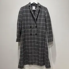 【KOE】 チェック柄 ダブルブレストコート 送料込 匿名配送