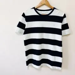 【ラコステ】ボーダー半袖クルーネックTシャツS　ネイビー　CLASSIC FITのサムネイル