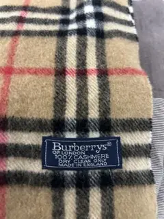 Burberry's 100%カシミヤ マフラー チェック柄