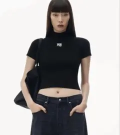『美品』alexanderwang/半袖/トップス/タートルネック alexander wang 半袖ニット Sサイズ - メルカリ