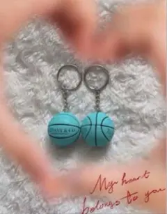 3D バスケットボールキーホルダー 2個セット