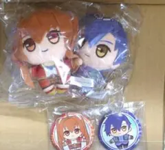 空の軌跡　エビテン特典　ヨシュア＆エステル ぬいぐるみ　缶バッジ　電撃屋