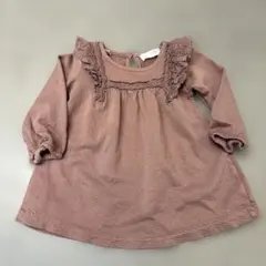 フリル付きピンクワンピース 3-6ヶ月 ZARA BABY