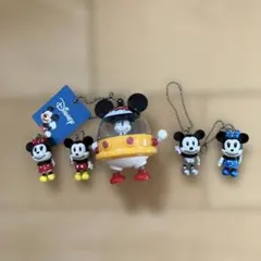 ミッキーマウス キーホルダー 4個セット