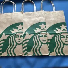 レアStarbucks ショップ袋 3枚セット旧ロゴのサムネイル