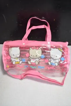 サンリオNappie cats club ローリーボストンプールバッグ ピンク